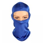 Face protection mask / hood, for paintball, skiing, motorcycling, airsoft, blue color